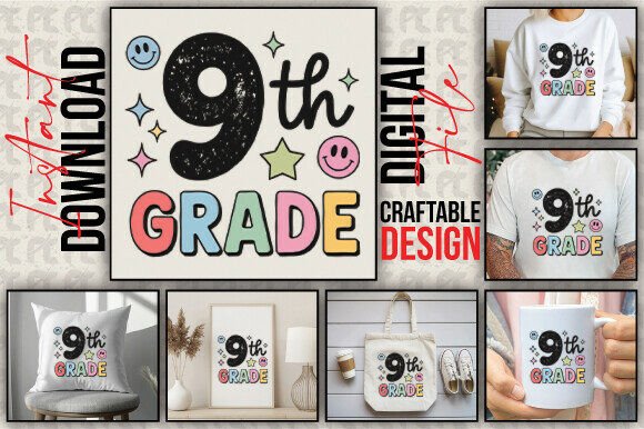 9th Grade PNG Teacher Back to School PNG: The Ultimate Sublimation Design for Educators and Creators
