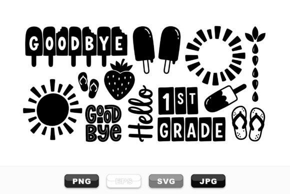 Back to School Summer Clipart for Creative Projects