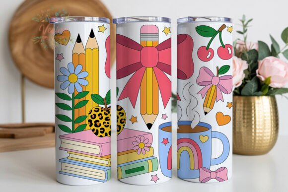 Cute Back to School 20oz Tumbler Wrap