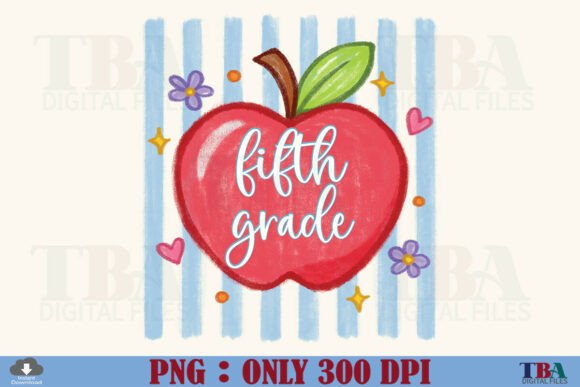Fifth Grade Teacher Apple Back to School: Elevating Your Creative Projects with High-Resolution Digital Assets