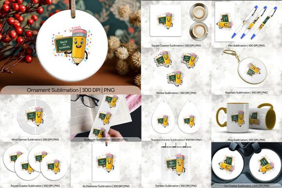 Fresh Back to School Pencil PNG Collection