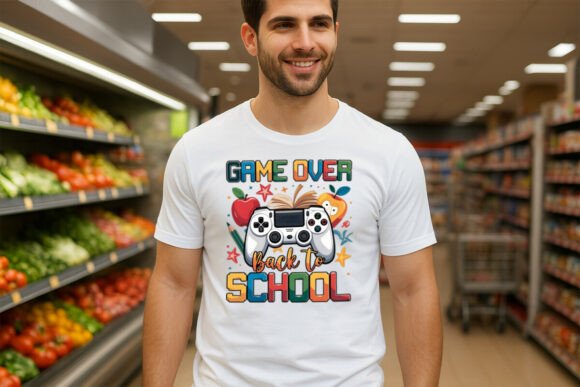Game Over Back to School PNG – Gamer Stu: Elevating Student Identity Through Digital Design