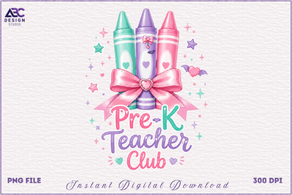 Pre-K Teacher Club, Back to School PNG: A Guide to Sweet, Preppy Classroom Style