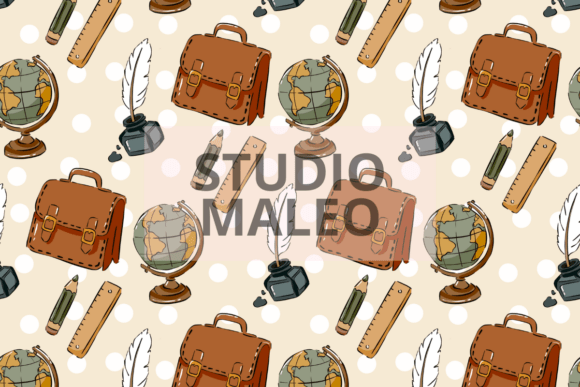 The Timeless Appeal of Vintage Back to School Seamless Pattern in Modern Design